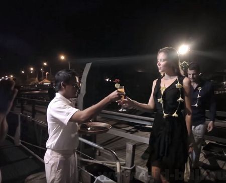 романтический ужин на парусной яхте вокруг бали